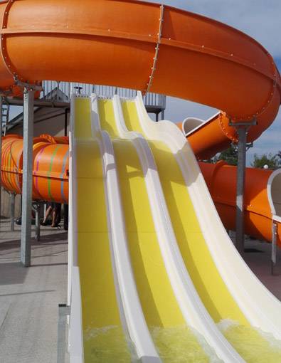 Camping le Royon en Picardie Toboggan aquatique à Fort-Mahon-Plage